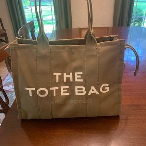 Marc Jacobs The Large Tote Bag Green Canvas Bag